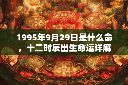 1995年9月29日是什么命，十二时辰出生命运详解