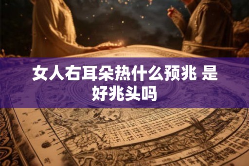 女人右耳朵热什么预兆 是好兆头吗