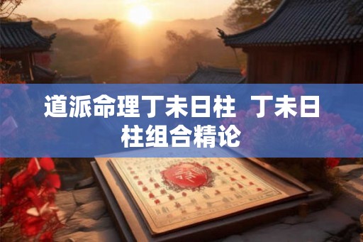 道派命理丁未日柱  丁未日柱组合精论