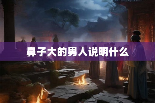 鼻子大的男人说明什么