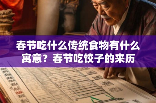 春节吃什么传统食物有什么寓意？春节吃饺子的来历