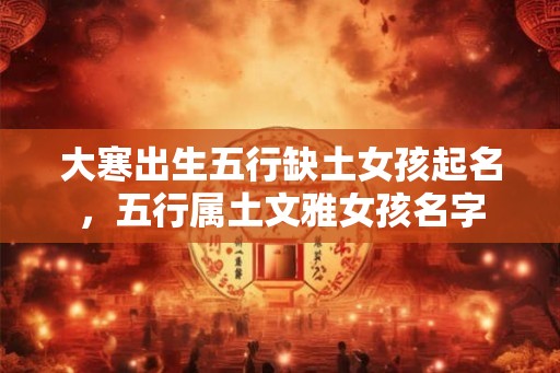 大寒出生五行缺土女孩起名,五行属土文雅女孩名字 大寒出生五行缺土女孩起名,五行属土文雅女孩名字