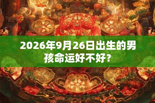2026年9月26日出生的男孩命运好不好? 2026年9月26日出生的男孩命运好不好?