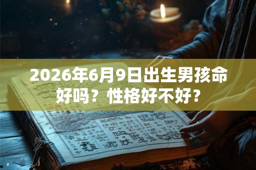 2026年6月9日出生男孩命好吗？性格好不好？