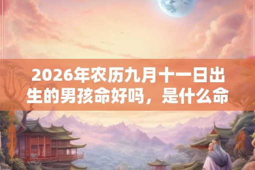 2026年农历九月十一日出生的男孩命好吗，是什么命？