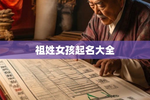 祖姓女孩起名大全
