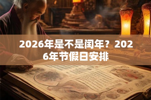 2026年是不是闰年？2026年节假日安排