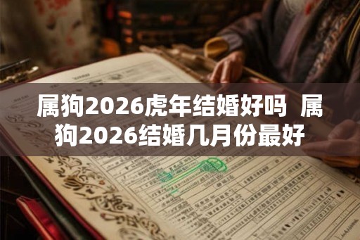 属狗2026虎年结婚好吗  属狗2026结婚几月份最好