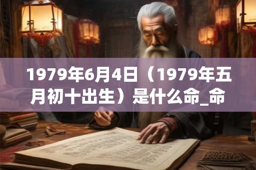 1979年6月4日（1979年五月初十出生）是什么命_命运如何