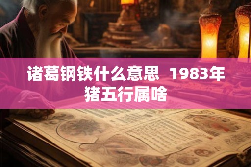 诸葛钢铁什么意思  1983年猪五行属啥