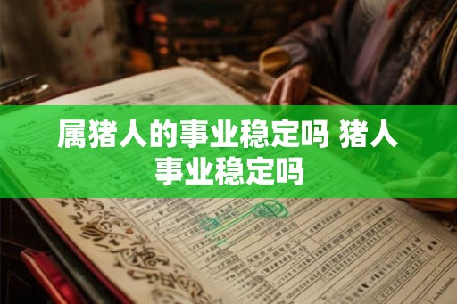 属猪人的事业稳定吗 猪人事业稳定吗