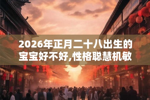 2026年正月二十八出生的宝宝好不好,性格聪慧机敏