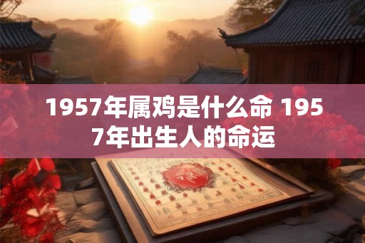 1957年属鸡是什么命 1957年出生人的命运