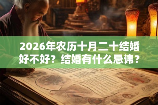 2026年农历十月二十结婚好不好？结婚有什么忌讳？