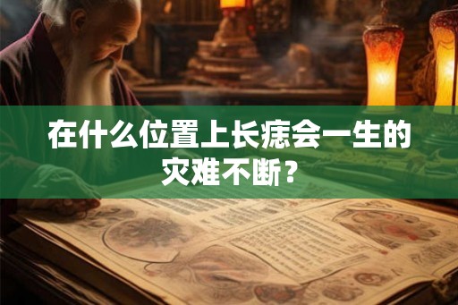 在什么位置上长痣会一生的灾难不断？