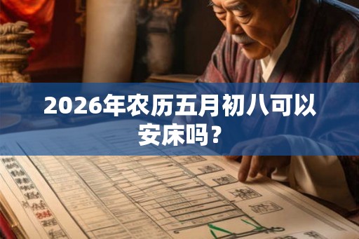 2026年农历五月初八可以安床吗？