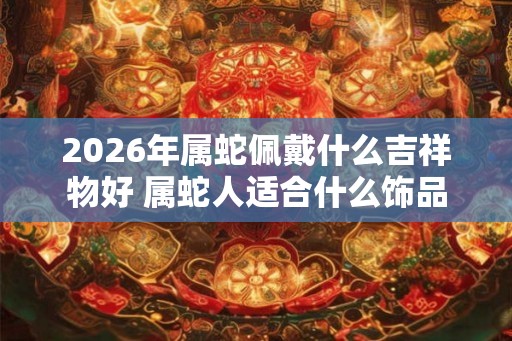 2026年属蛇佩戴什么吉祥物好 属蛇人适合什么饰品