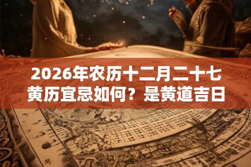 2026年农历十二月二十七黄历宜忌如何？是黄道吉日吗？