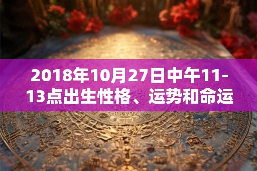 2018年10月27日中午11-13点出生性格、运势和命运