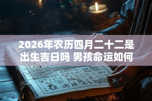 2026年农历四月二十二是出生吉日吗 男孩命运如何