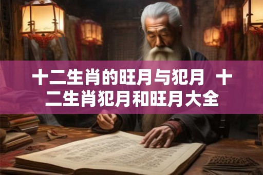 十二生肖的旺月与犯月  十二生肖犯月和旺月大全