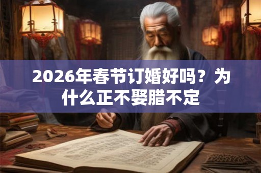 2026年春节订婚好吗？为什么正不娶腊不定