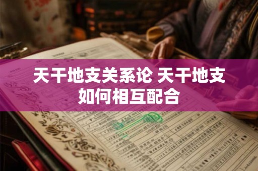 天干地支关系论 天干地支如何相互配合