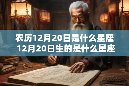 农历12月20日是什么星座 12月20日生的是什么星座