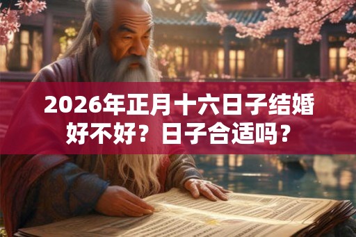 2026年正月十六日子结婚好不好?日子合适吗? 2026年正月十六日子结婚好不好?日子合适吗?