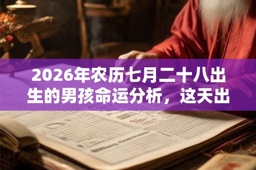 2026年农历七月二十八出生的男孩命运分析，这天出生好吗？