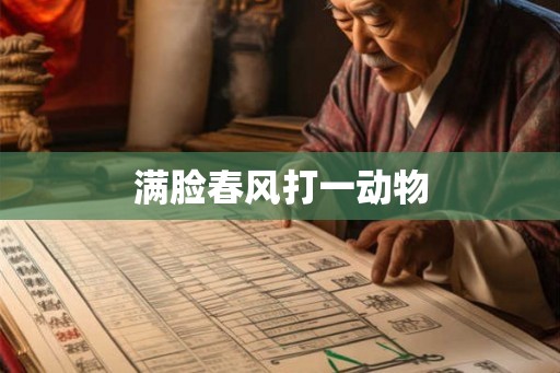 满脸春风打一动物