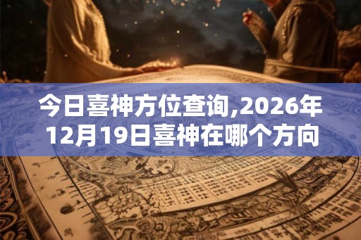 今日喜神方位查询,2026年12月19日喜神在哪个方向