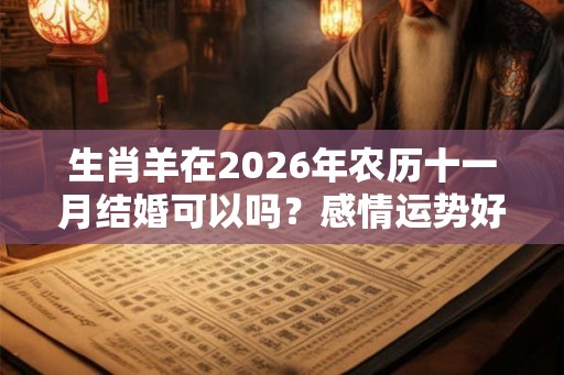 生肖羊在2026年农历十一月结婚可以吗？感情运势好吗？