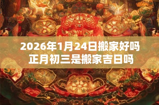 2026年1月24日搬家好吗 正月初三是搬家吉日吗