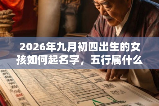 2026年九月初四出生的女孩如何起名字，五行属什么