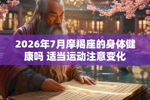 2026年7月摩羯座的身体健康吗 适当运动注意变化