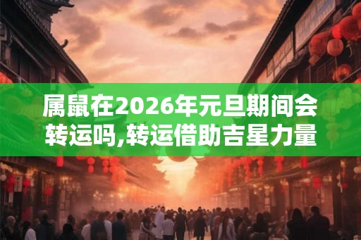 属鼠在2026年元旦期间会转运吗,转运借助吉星力量 属鼠在2026年元旦期间会转运吗,转运借助吉星力量