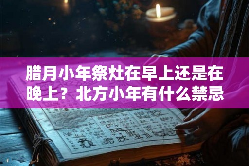 腊月小年祭灶在早上还是在晚上？北方小年有什么禁忌？
