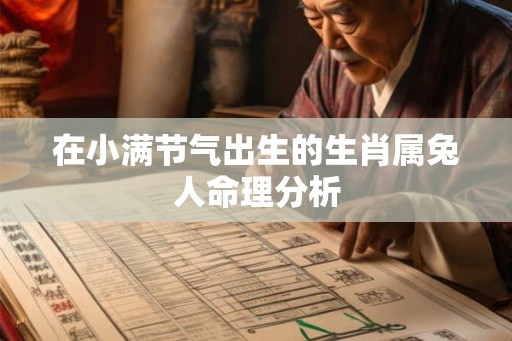 在小满节气出生的生肖属兔人命理分析 在小满节气出生的生肖属兔人命理分析