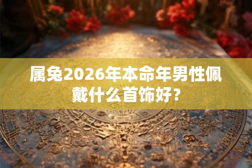 属兔2026年本命年男性佩戴什么首饰好？
