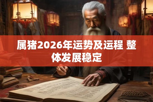 属猪2026年运势及运程 整体发展稳定 属猪2026年运势及运程 整体发展稳定