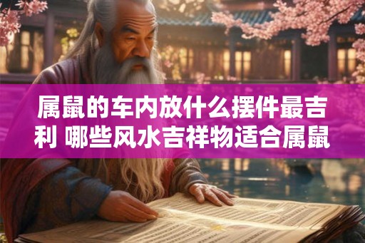属鼠的车内放什么摆件最吉利 哪些风水吉祥物适合属鼠人