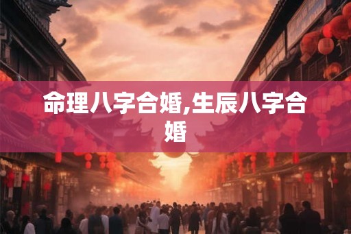命理八字合婚,生辰八字合婚