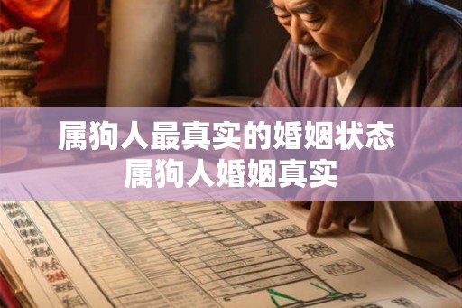 属狗人最真实的婚姻状态 属狗人婚姻真实