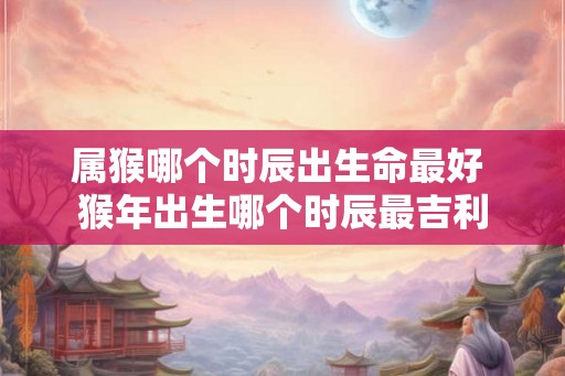 属猴哪个时辰出生命最好 猴年出生哪个时辰最吉利
