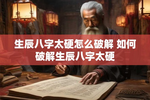 生辰八字太硬怎么破解 如何破解生辰八字太硬
