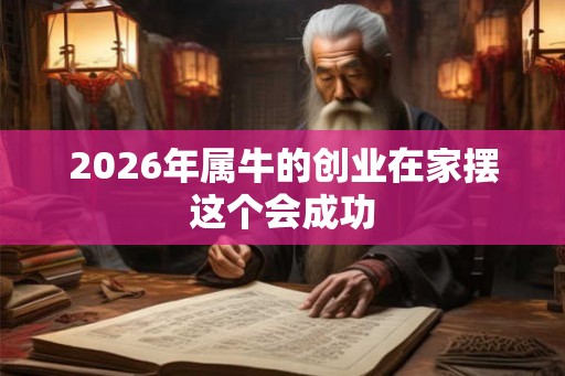 2026年属牛的创业在家摆这个会成功