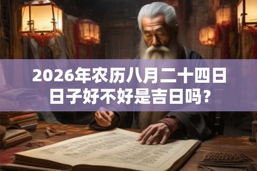 2026年农历八月二十四日日子好不好是吉日吗？