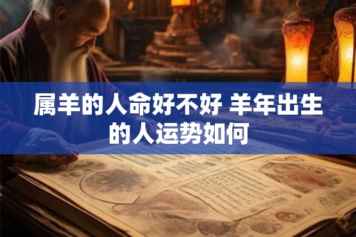 属羊的人命好不好 羊年出生的人运势如何 属羊的人命好不好 羊年出生的人运势如何