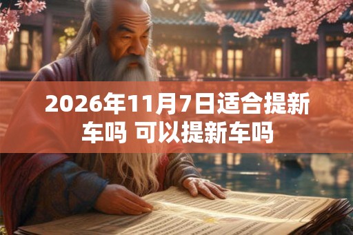 2026年11月7日适合提新车吗 可以提新车吗 2026年11月7日适合提新车吗 可以提新车吗